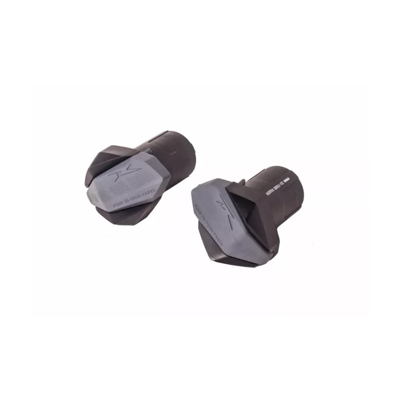 Frame sliders PUIG R19 black with grey rubber részére HONDA CB 600 F Hornet (S ABS) 2007-2016, HONDA CBF 600 / S 2008-2014
