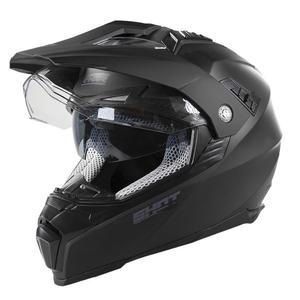 Enduro motorkerékpár sisak lövés Ranger Tömör fekete matt