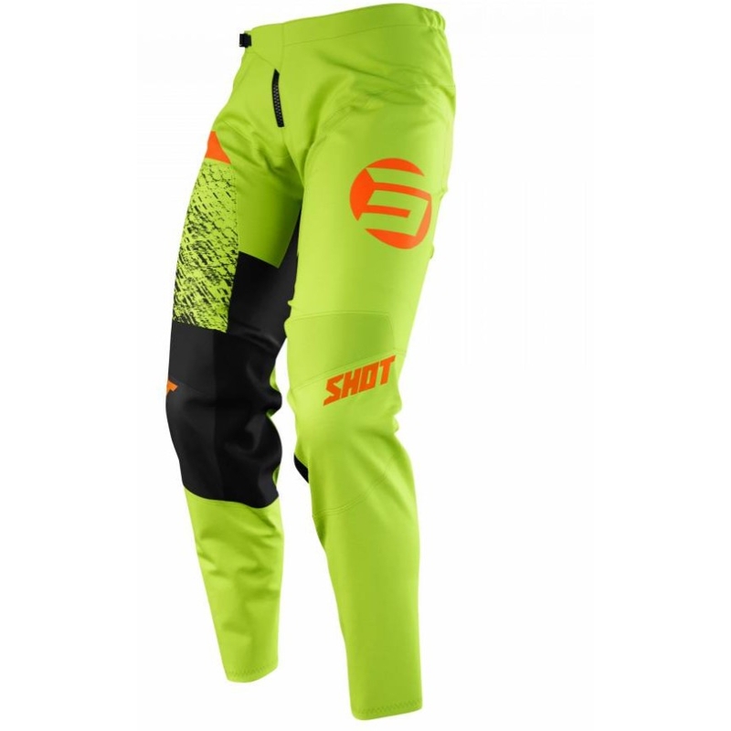 Gyerekek Motocross nadrág lőtt Devo Roll narancszöld kiárusítás