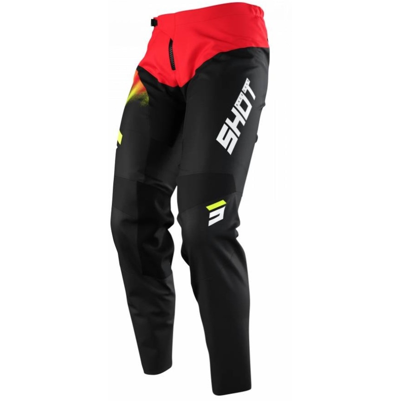 Gyerekek Motocross nadrág lőtt Devo versus fekete-piros kiárusítás