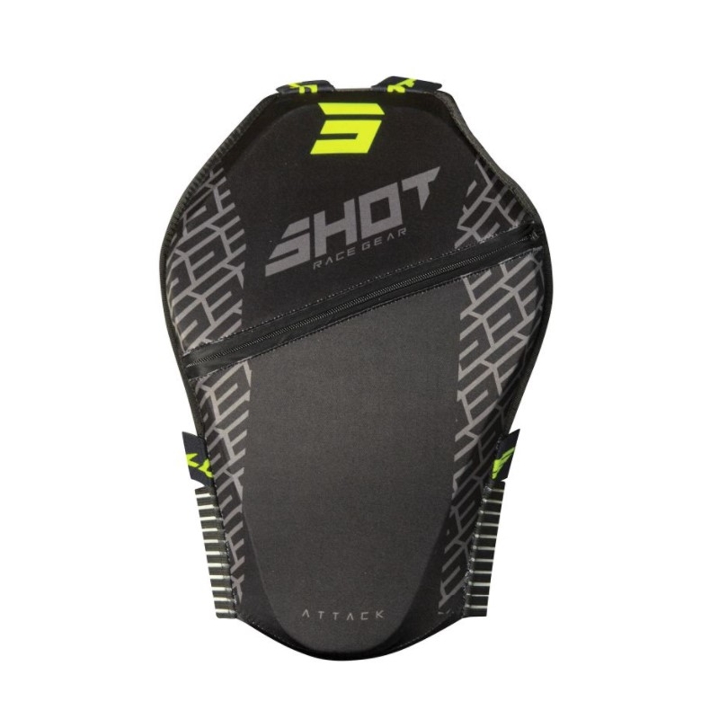 Hátsó védő Shot Attack fekete-fluo sárga