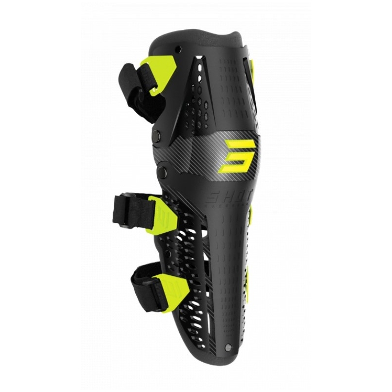 Sípcsont - térdvédők Shot Airflow fekete-fluo sárga