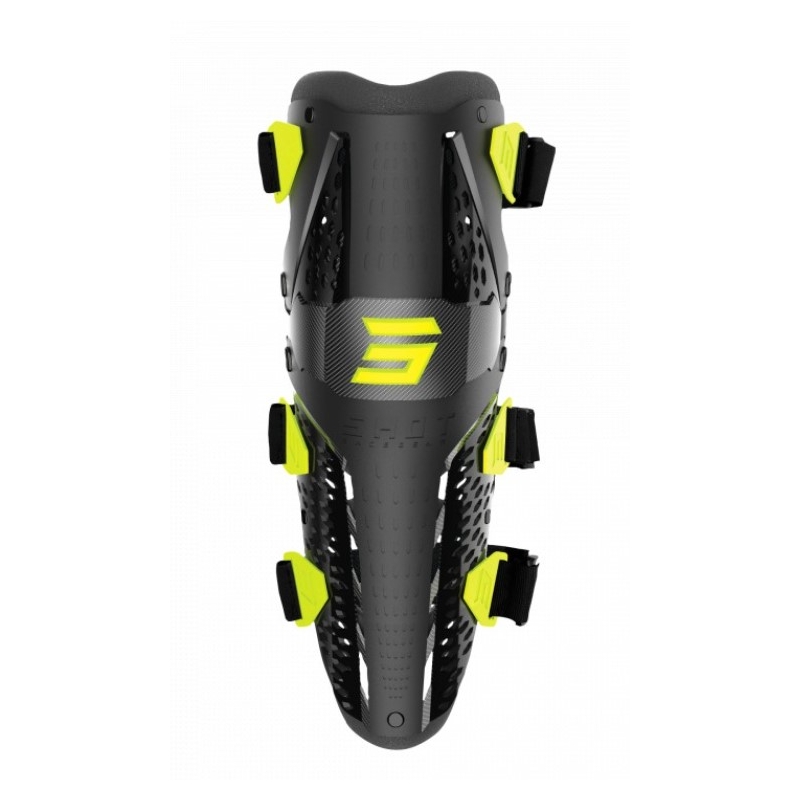 Sípcsont - térdvédők Shot Airflow fekete-fluo sárga