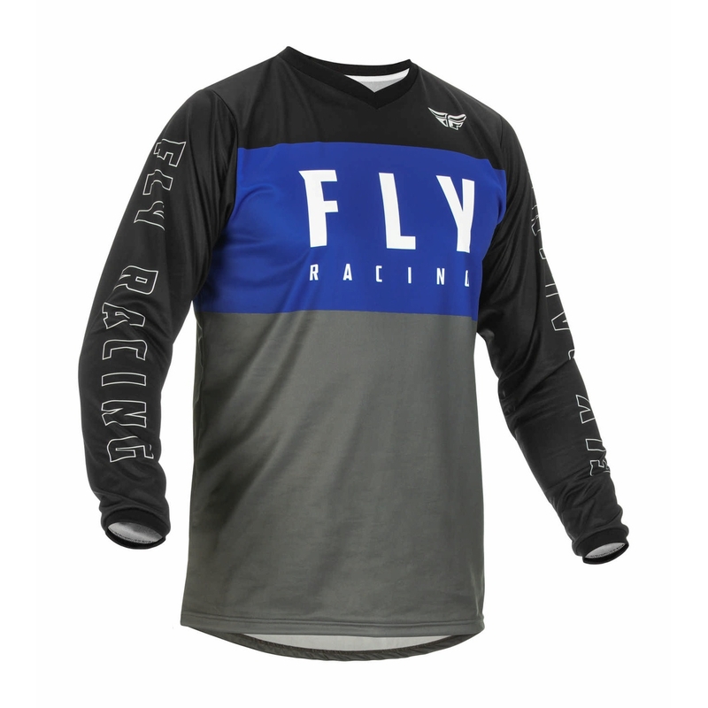 Motocross Jersey FLY Racing F-16 2022 szürke-fekete-kék
