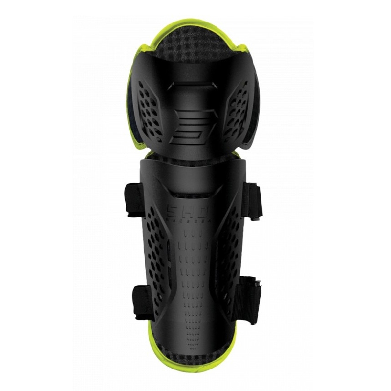 Sípcsont - térdvédők Shot Optimal 2.0 fekete-fluo sárga