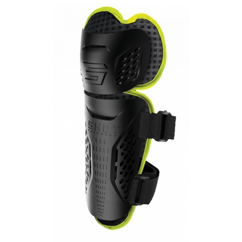 Sípcsont - térdvédők Shot Optimal 2.0 fekete-fluo sárga