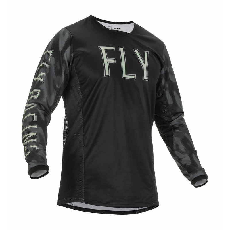 Motocross mez FLY Racing Kinetic S.E. 2022 fekete-szürke camo