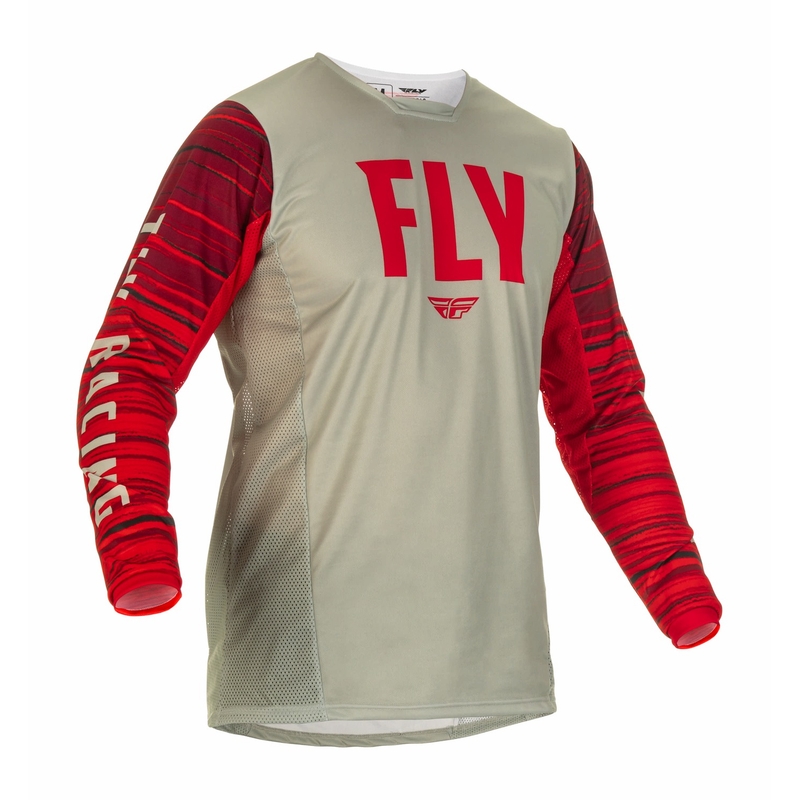 Motocross mez FLY Racing Kinetic Wawe 2022 szürke-piros