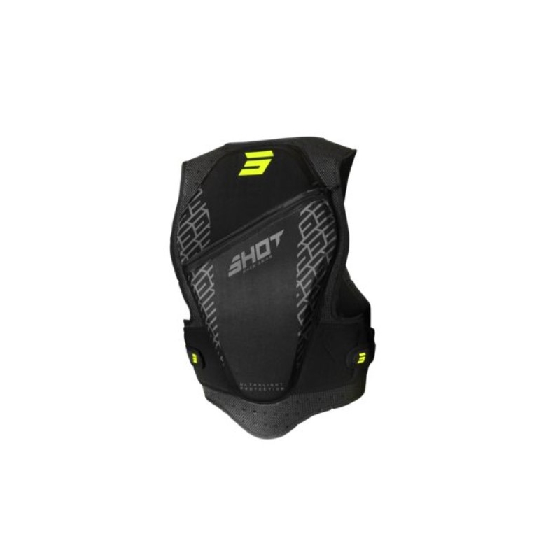 Gyermek védőmellény Shot Armor fekete-fluo sárga kiárusítás