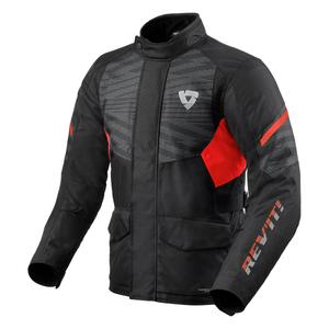 Revit Duke H2O motoros kabát fekete-neon piros kiárusítás