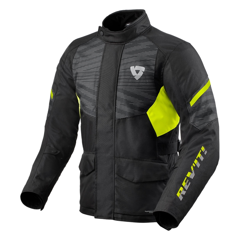 Revit Duke H2O motoros kabát fekete- neon sárga kiárusítás