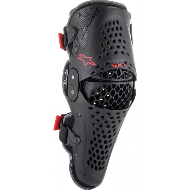 Alpinestars SX-1 V2 térdvédők fekete-piros