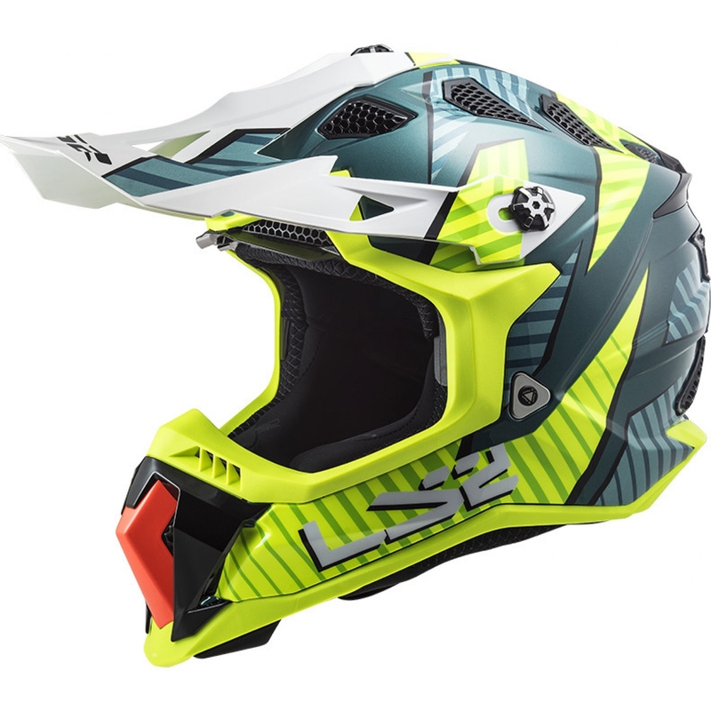 Motocross sisak LS2 MX700 Subverter EVO Astro zöld-fluo sárga