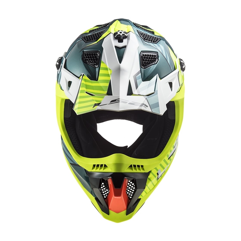 Motocross sisak LS2 MX700 Subverter EVO Astro zöld-fluo sárga