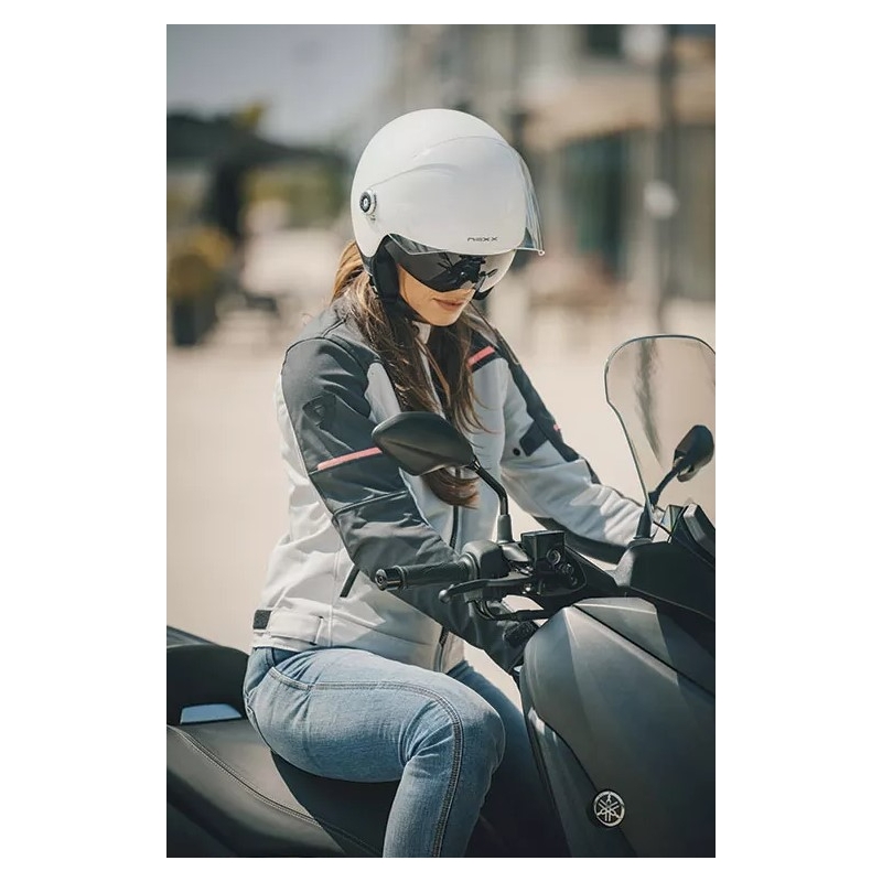 Nyitott motoros sisak NEXX SX.60 Nova fehér kiárusítás