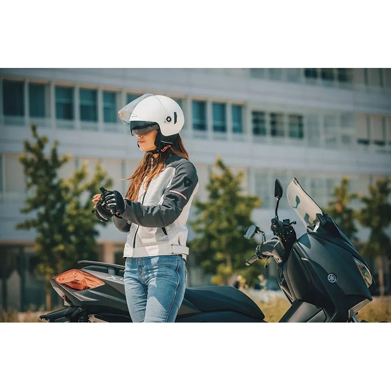Nyitott motoros sisak NEXX SX.60 Nova fehér kiárusítás