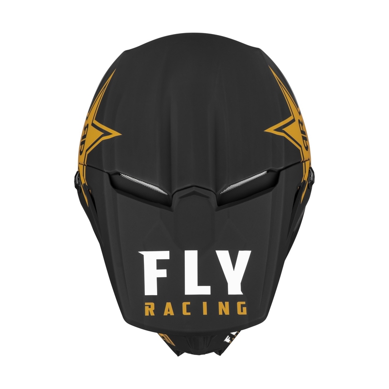 Motocross sisak FLY Racing Kinetic Rockstar fekete-arany