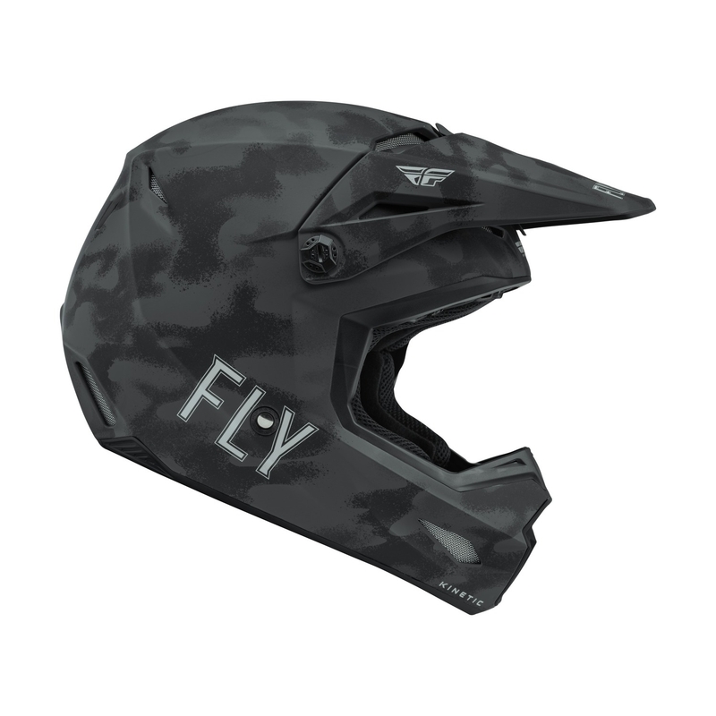 Motocross sisak FLY Racing Kinetic Drift fekete-szürke-camo