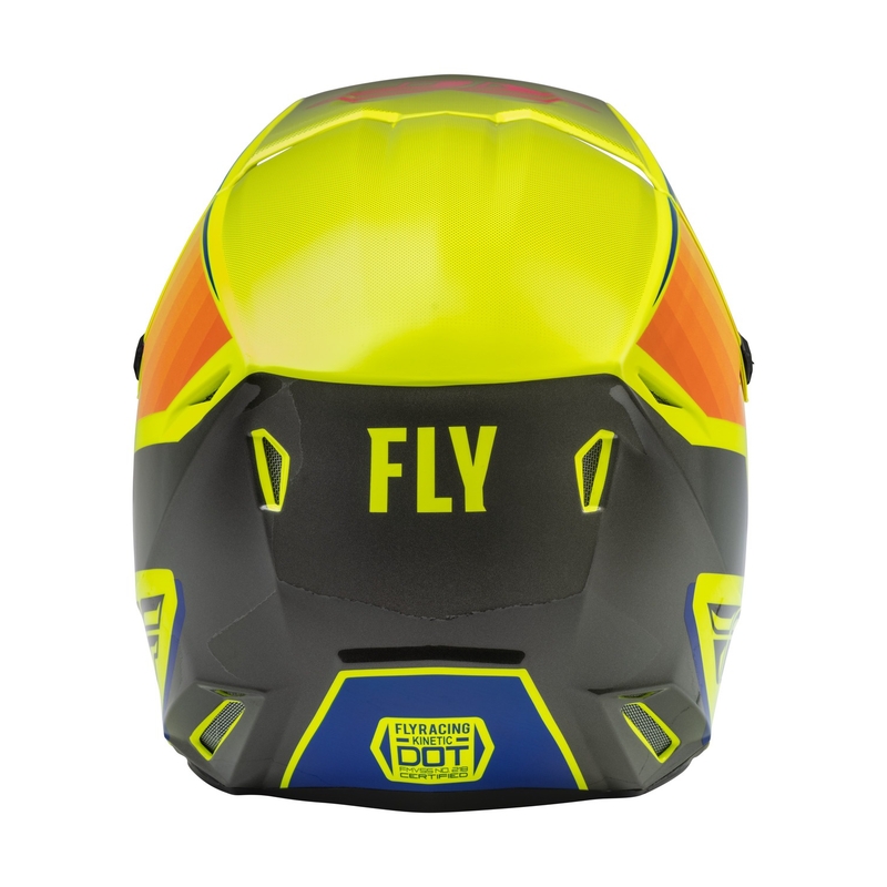 Gyerekek Motocross Sisak FLY Racing Kinetic Drift kék-fluo sárga-szürke