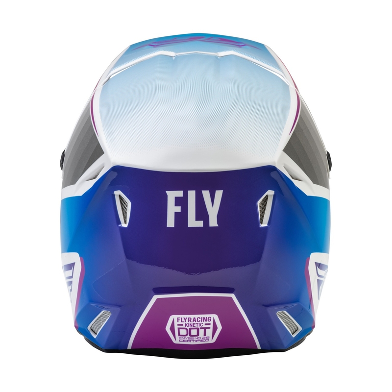 Gyerek Motocross Sisak FLY Racing Kinetic Drift rózsaszín-fehér-kék