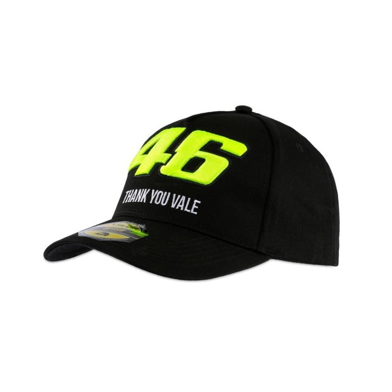 Cap VR46 Valentino Rossi "Thank you Vale" fekete