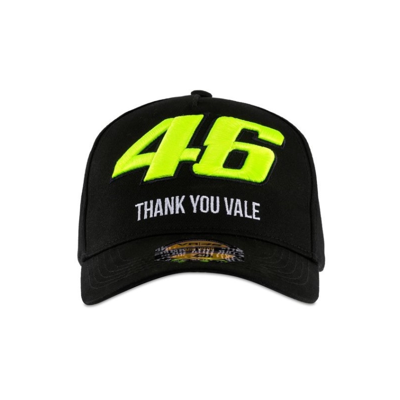 Cap VR46 Valentino Rossi "Thank you Vale" fekete