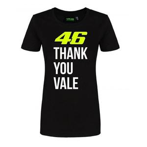 Női póló VR46 Valentino Rossi "Thank you Vale" fekete