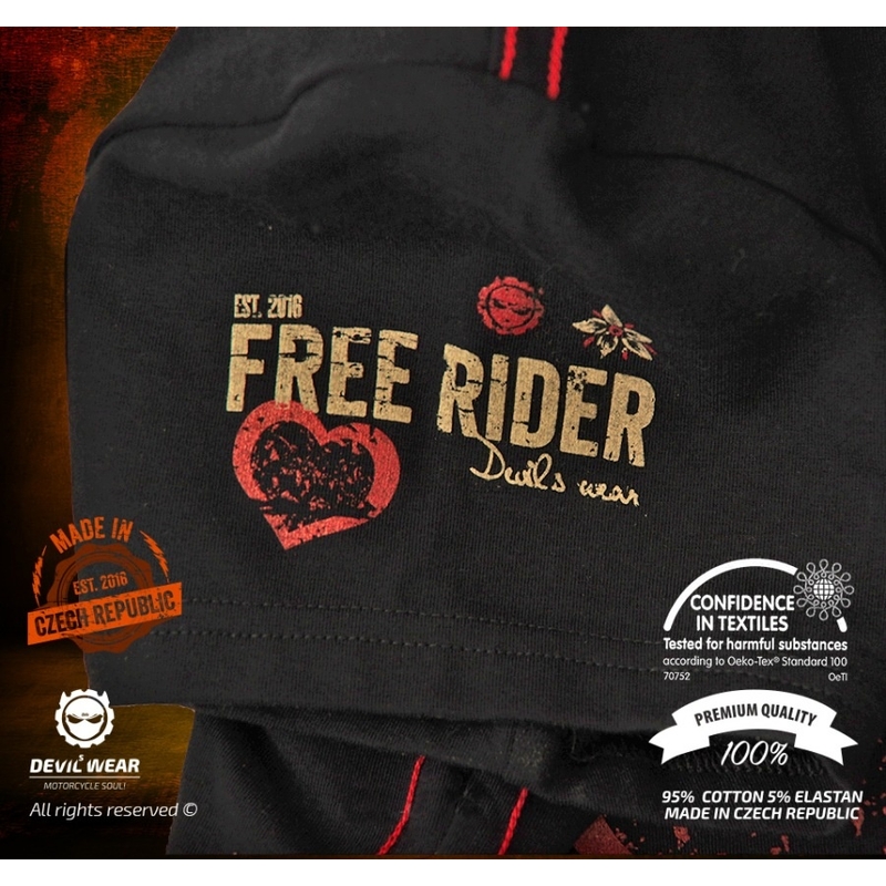 Dámské triko Devils Wear - Free Rider Skull