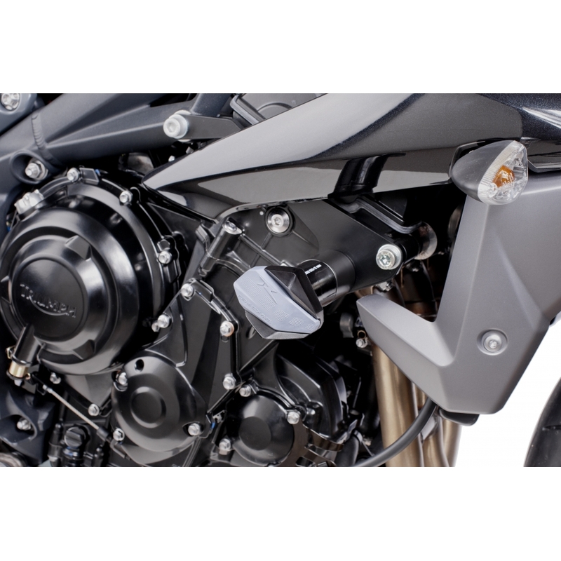 Ütközésvédők Puig R12 - Triumph Street Triple, R fekete