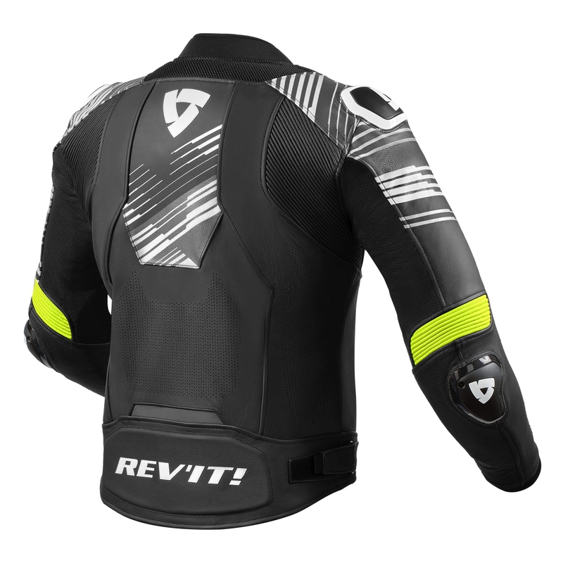 Revit Apex fekete fluo motoros kabát sárga kiárusítás