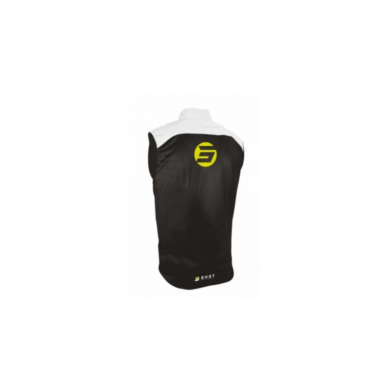 Softshell mellény Shot Team fekete-fluo sárga