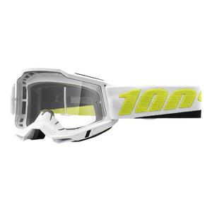 Motocross szemüveg 100% ACCURI 2 Payeto fekete-fehér-fluo sárga (tiszta plexi)