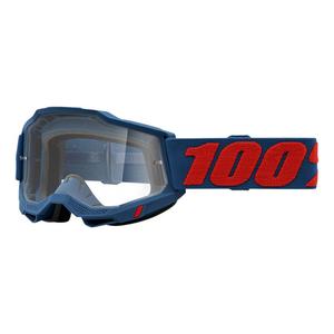 Motocross szemüveg 100% ACCURI 2 Odeon piros-kék (tiszta szemellenző)