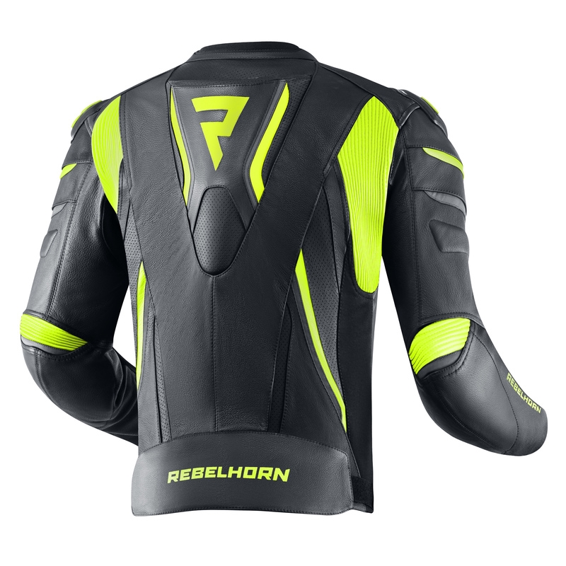 Rebelhorn Fighter motoros kabát fekete-neon sárga kiárusítás