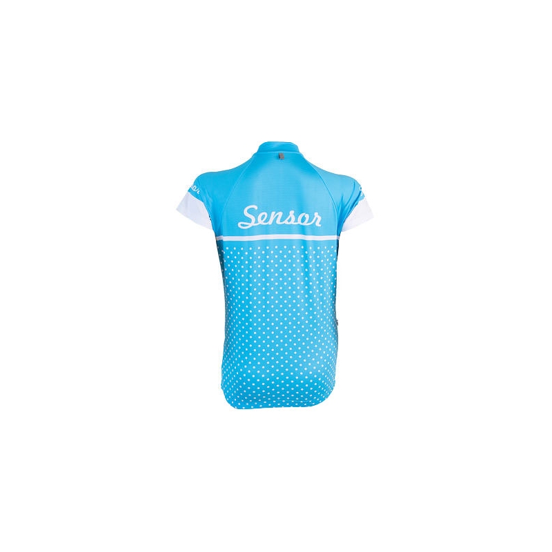 Dámský dres Sensor Dots modrý - krátký rukáv výprodej