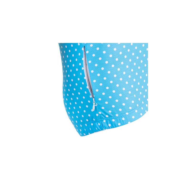 Dámský dres Sensor Dots modrý - krátký rukáv výprodej