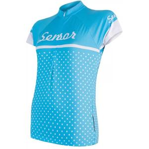 Dámský dres Sensor Dots modrý - krátký rukáv výprodej