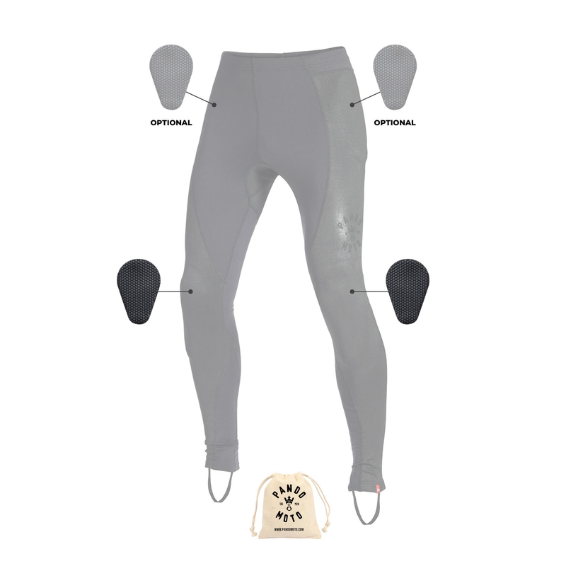 Motorkerékpár leggings PANDO MOTO Skin UH 02 fekete kiárusítás