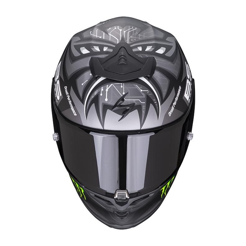 Beépített motoros sisak Scorpion EXO-R1 Air Fabio Quartararo Monster Replica szürke