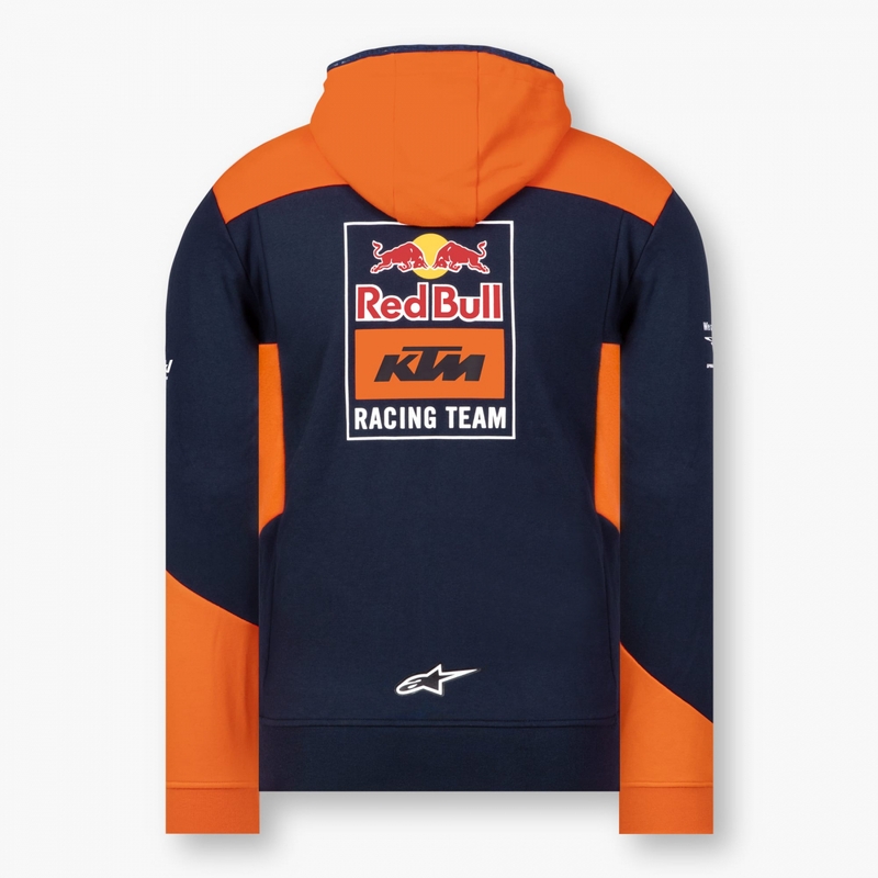 Gyerek pulóver KTM Red Bull Racing Zip kék-narancs