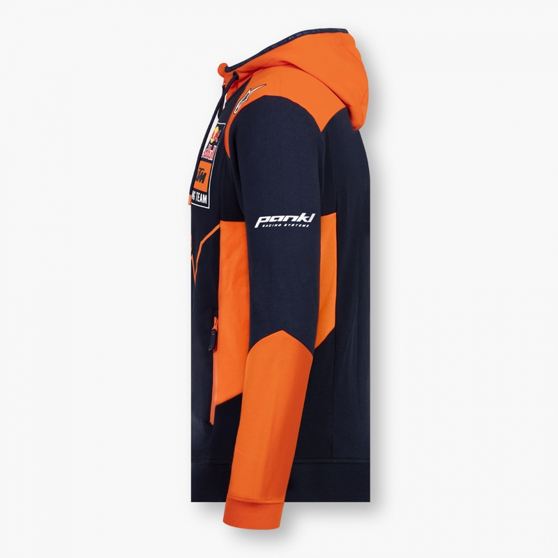 Gyerek pulóver KTM Red Bull Racing Zip kék-narancs