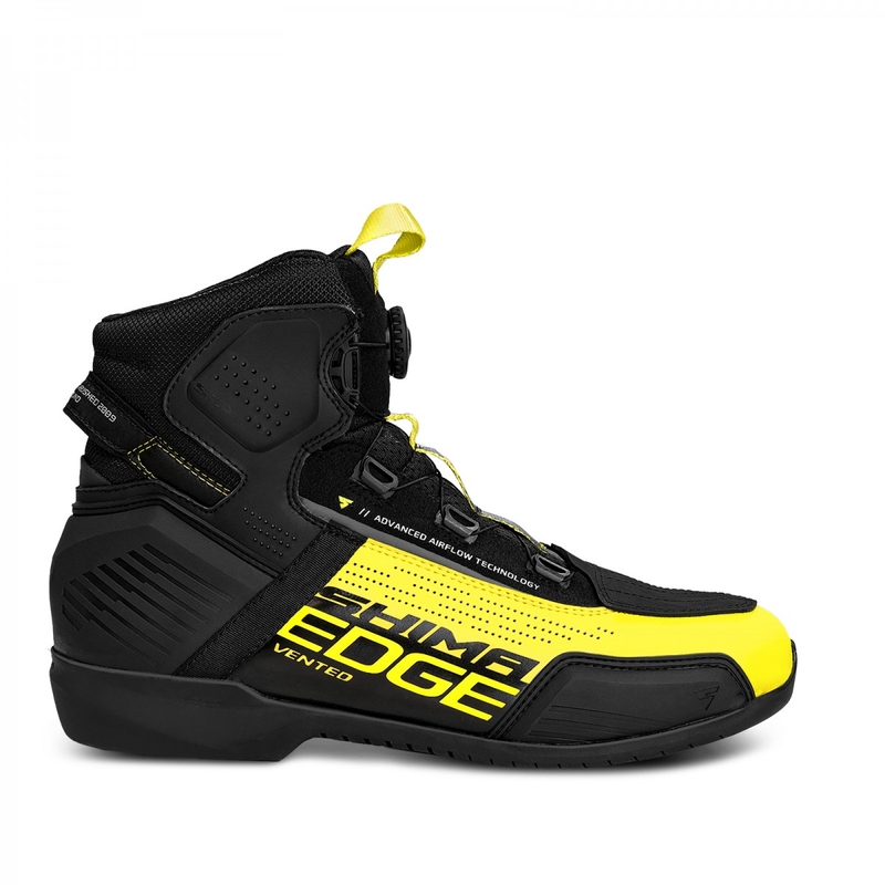 Shima Edge Vent motoros cipő fekete-fluo sárga