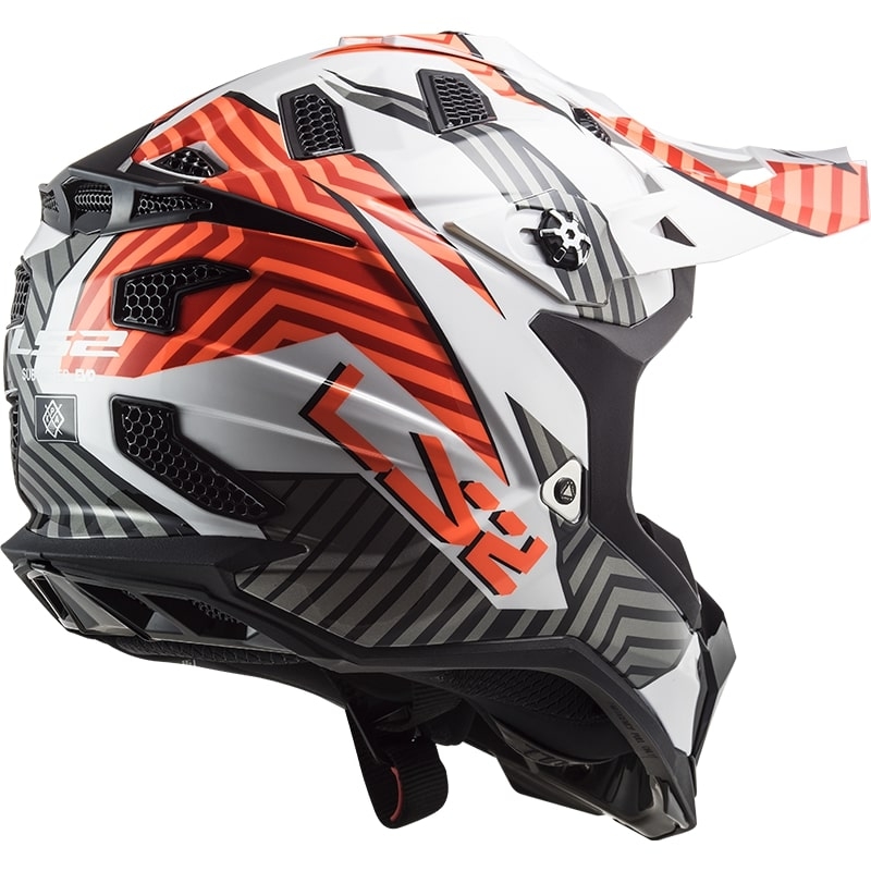 Motocross sisak LS2 MX700 Subverter Astro fehér-narancssárga
