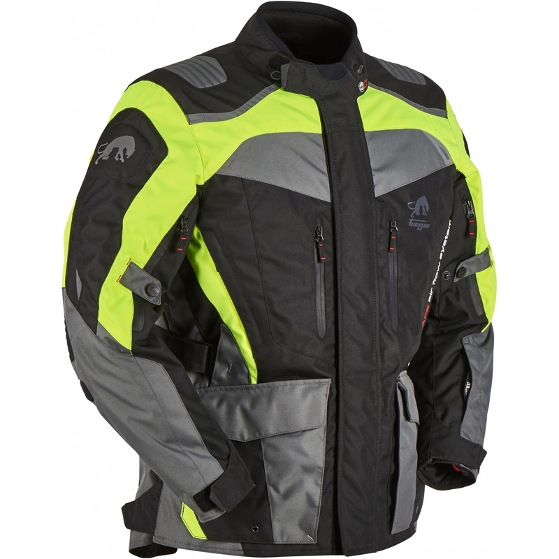Furygan Apalaches fekete-fluo motoros kabát sárga