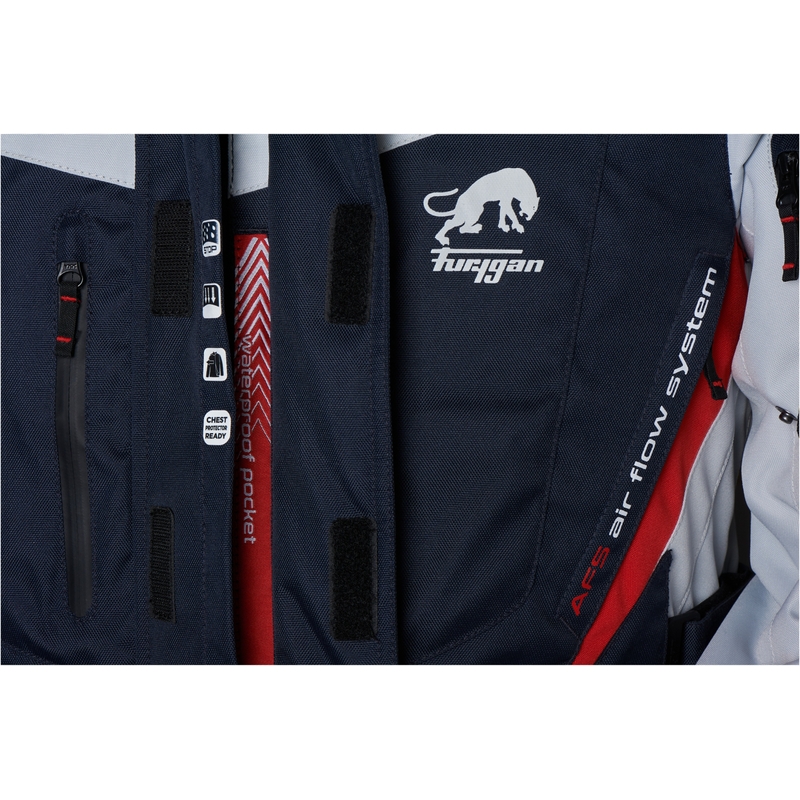 Furygan Apalaches motoros kabát kék-szürke-piros