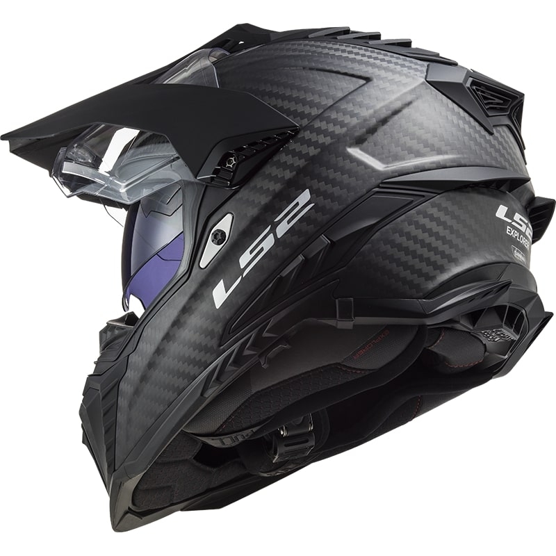 Enduro sisak LS2 MX701 Explorer C tömör koromfekete Matt
