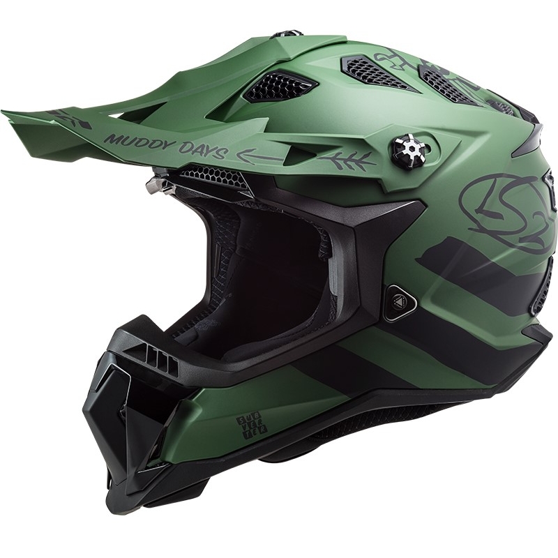 Motocross Sisak LS2 MX700 Subverter Cargo Zöld Matt