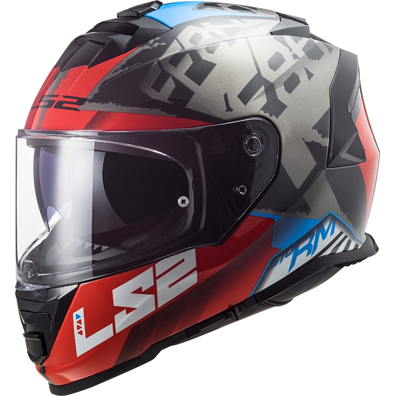 LS2 FF800 Vihar Sprinter integrált motoros sisak fekete-vörös-titán
