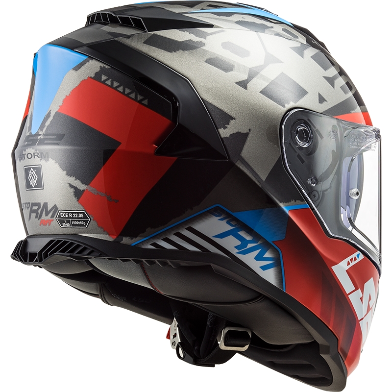 LS2 FF800 Vihar Sprinter integrált motoros sisak fekete-vörös-titán