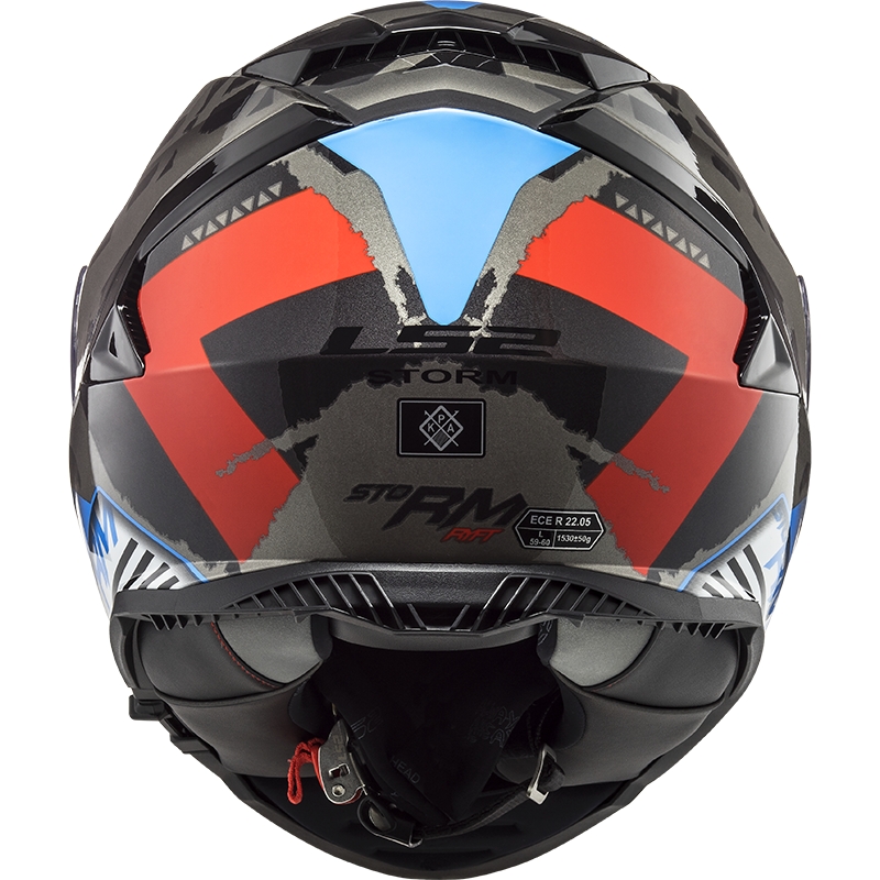 LS2 FF800 Vihar Sprinter integrált motoros sisak fekete-vörös-titán